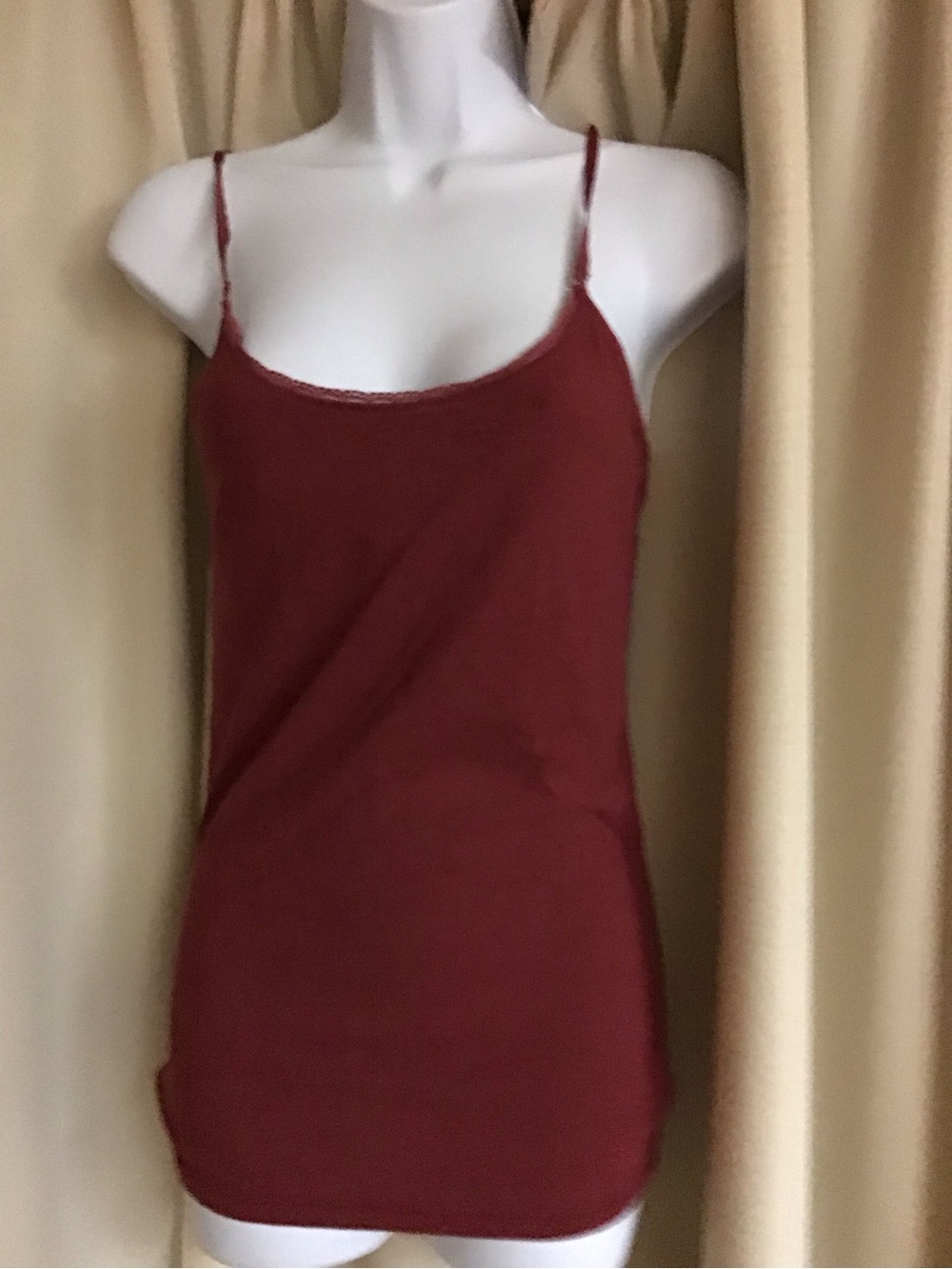Abercrombie & Fitch Rust-Red Spaghetti Strap Cami Tank